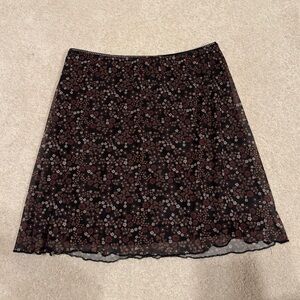 Floral Short Skirt